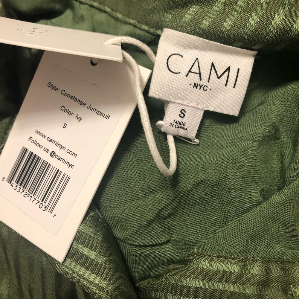 Cami NYC Constance Stripe Cotton & Silk Blend Romper Ivy Size S - Picture 4 of 7